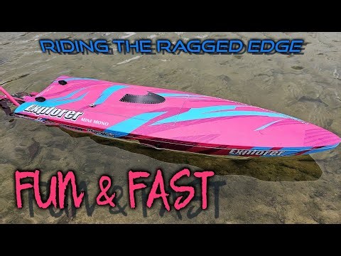 Maiden Run & Durability Testing TFL Explorer 18" Self-Righting RTR Mini Mono Rc Boat
