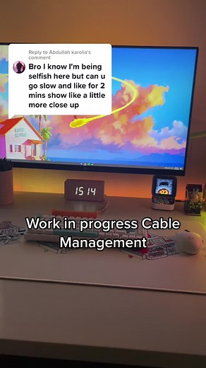 Replying to @Abdullah karolia Broke down a bit more #gamingsetuptips #gamingsetup #cablemanagement #commandstrips #commandhooks #pcsetup