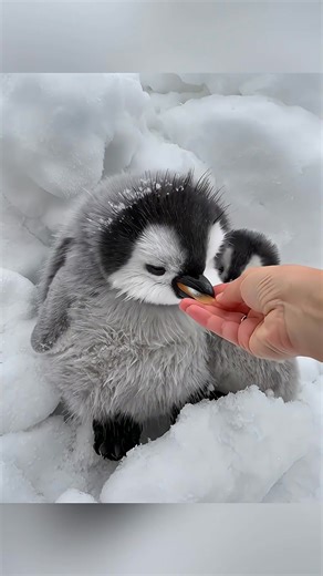 802K views · 40K reactions | Baby penguins like to hide... Let me feed you 殺 | Iccha Akhi - ইচ্ছা আঁখি | Facebook