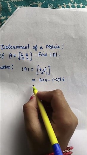 how to find the determinant || matrix ||