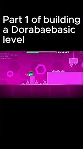 Part 1 of building a Dorabaebasic level #gaming #gd #geometrydash #gdlevel