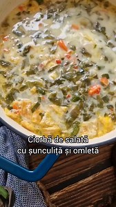 Va invit la o delicioasa ciorba de salata.. acrisoara, dreasa si rasfatata cu o omleta galbena si pufoasa. Te poftesc la masa! Ingrediente CIORBA 120 gr sunculita afumata 3 fire ceapa verde 1 buc morcovi 1 buc pastarnac 1 buc telina 1 buc ardei kapia 3 buc salata 400 ml bors sare patrunjel leustean 3 buc oua PENTRU DRES 2 buc galbenusuri 170 gr smantana Mod de preparare Pasul 1 Am pregatit toate legumele, le-am curatat, spalat si maruntit. Salata am spalat-o frunza cu frunza si am taiat-o de ase