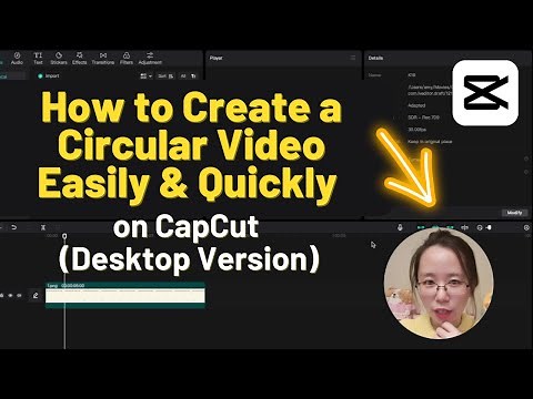 Create a Circular Video Overlay | CapCut (Desktop Version) Beginner How to Tutorial | Video Editing