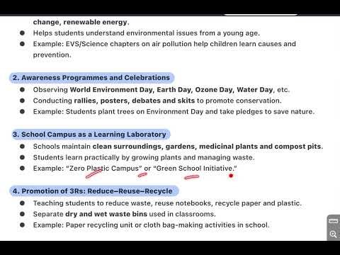 Role of School in Environmental Conservation and Sustainable Development