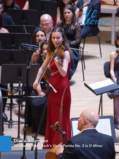 Meet VC Artist Diana Adamyan 🇦🇲 Born in Armenia 🎶 Classeek Ambassador Programme Artist 🏆 Winner of the 2018 Yehudi Menuhin International Competition 🏆 Winner of the 2020 Khachaturian Violin Competition Here, Diana performs the Sarabande from Bach's Violin Partita No. 2 in D Minor #theviolinchannel #VCArtist