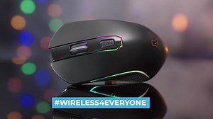 THE G-LAB Kult Xenon Wiederaufladbare kabellose Gaming-Maus - Kabellose Hochleistungs-Gaming-Maus mit 5000 DPI, RGB-LED, 6 Tasten, Dedizierte Software, Leichter und Schneller - PC, PS5, Xbox One