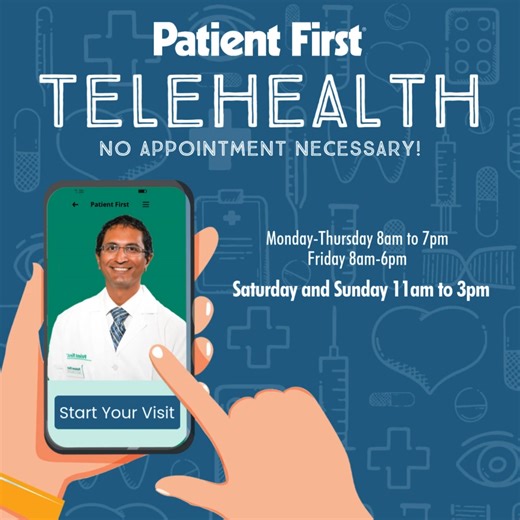 12 reactions |  Exciting news! Virtual visits are now available on the weekends—no appointment is needed! | Patient First | Facebook