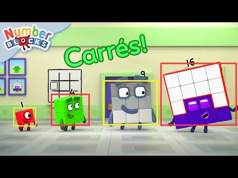 Aventure Carrés | Apprenez les formes | 12345 - Épisodes complets | Numberblocks Français