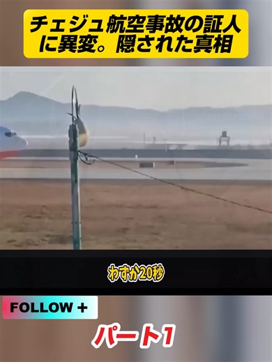 チェジュ航空事故の証人に異変。隠された真相 p1 #飛行機事故 #航空機事故 #墜落 #飛行機 #墜落事故
