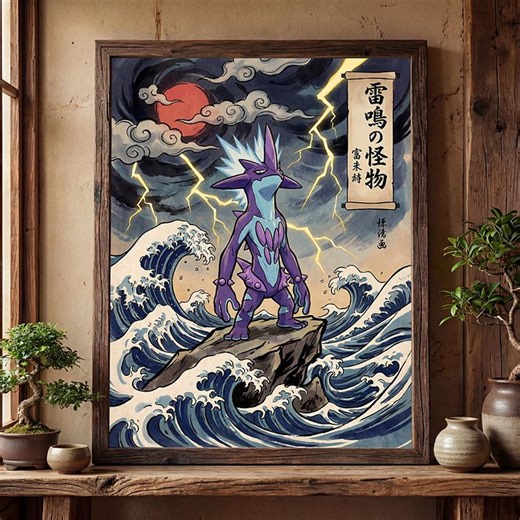 Toxtricity Poster – Pokemon Inspired Wall Art Print Decor (digital Download) - Etsy