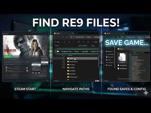 Resident Evil 9 Requiem - How to Find Save Game & Config Files Located On PC
