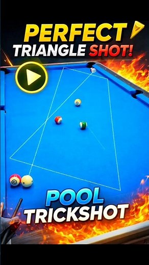 Impossible Pool Trick Shot | Perfect Triangle Shot in Billiards 😱