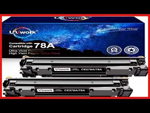 Uniwork 2 Pack 78A CE278A Toner Cartridges: Reliable, Sharp, and Cost-Effective Replacement for HP P