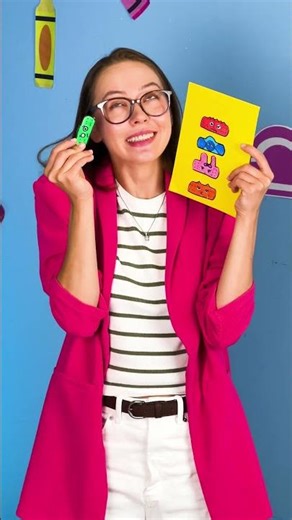 Crafty Fun with Colorful Band-Aids! 🎨 Creative DIY Paper Project for Kids!