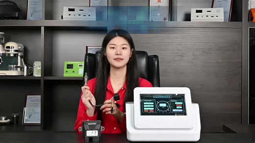Automotive ammonia-oxygen sensor testing platform operation demonstration.