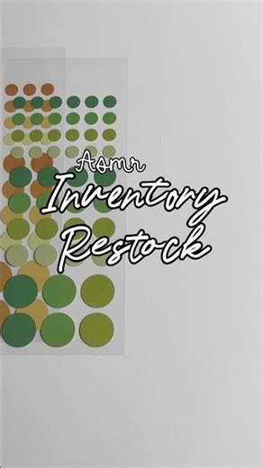 New inventory Restock - ASMR Sounds #asmr #smallbusiness #sticker #asmrsounds #stationarycollection