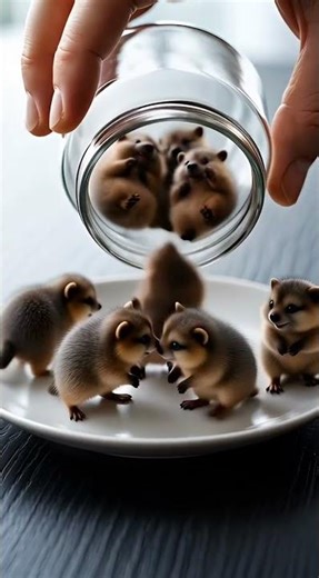 Pouring out the World’s Happiest Animal! 😍 #shorts #happy