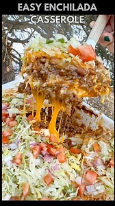 This Easy Enchilada Casserole Is the Weeknight Dinner Everyone Loves This easy enchilada casserole has all the bold Mexican-inspired flavors without the extra work. Layers of saucy tortillas, seasoned meat, and melted cheese bake into a warm, comforting dish. It’s quick to prep, budget-friendly, and perfect for busy nights. If you love enchiladas but hate rolling them, this recipe is for you. Ingredients 1 pound ground beef 1 small onion, diced 2 cloves garlic, minced 1 packet taco seasoning 1 (