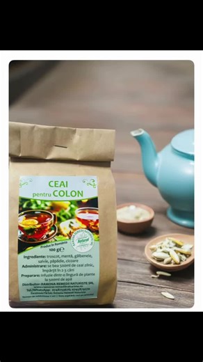 CEAI PENTRU COLON Preț 35 lei WWW.RAMONA-REMEDIINATURISTE.RO Este un ceai adjuvant în tratamentul hemoroizilor, interni şi externi, în tratamentul fisurilor anale şi a colonului iritat. Este indicat atât pentru uz intern sub formă de ceai infuzat, cât şi pentru băi sau spălături externe a zonelor afectate. Recomandări Pentru Uz Extern în cure adjuvante ale tratamentelor hemoroizilor, vă recomandăm băi cu ceai Colon Sănătos combinat cu Tinctura de Marul Lupului1 – 2 băi seara înainte de culcare, 