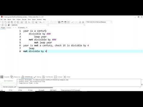 Leap year | C | Decision Making | Beginner Tutorial