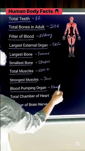 “Incredible Human Body Facts | Science Made Simple”#HumanBody #ScienceFacts #MedicalFacts #Biology