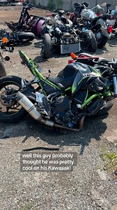 22K views · 734 reactions | PSA : Get a sports car or go skydiving before buying a motorcycle #motorcycle #suzukigsxr #yamahar6 #motorbike #cars #caraccident #autorecycling #junkyard #autopartscity | Auto Parts City, Inc. | Facebook
