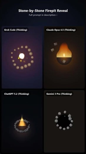 4 AIs Built the SAME Firepit Animation… Who Won?