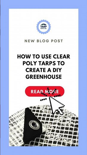How to Use Clear Poly Tarps to Create a DIY Greenhouse