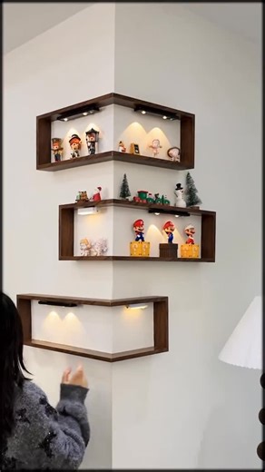 Cheapest Gadgets on Instagram: "This corner shelf system transforms any empty wall into a stylish display #interiordesign #homedecor #furniture #amazonfinds #amazon"