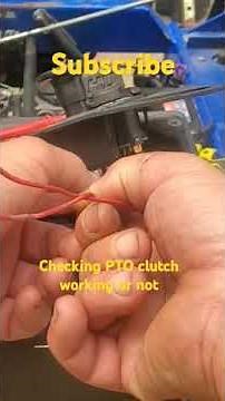 Checking riding mower PTO blade clutch