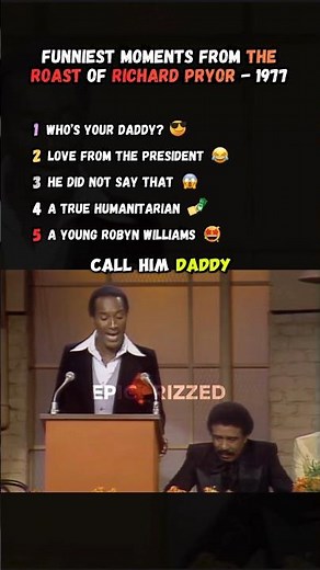 Ranking the funniest moments from the 1977 Richard Pryor roast 😂🔥