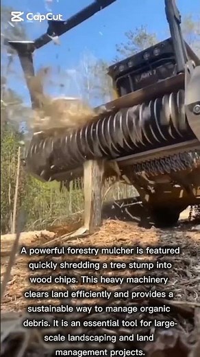Heavy-Duty Forestry Mulcher in Action