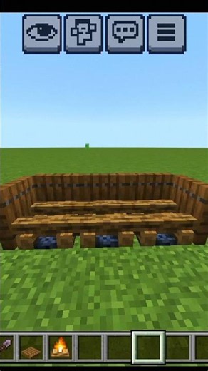 Minecraft Viral Build Hack 😱 Easy Bench Build! #minecraft #shorts