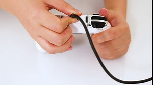 FANPL Charging Controller for Nintendo Switch & Switch OLED Joy-Cons, Game Accessories with Charge Indicator, Handle Grip with 1 m/3.3 Ft USB Type-C Data Cable, 6 Thumb Grip Caps (White)