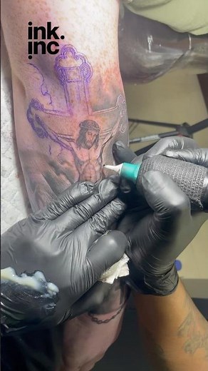 ✝️ Jesus Cross Forearm Tattoo #blackandgreytattoos #tattooideas