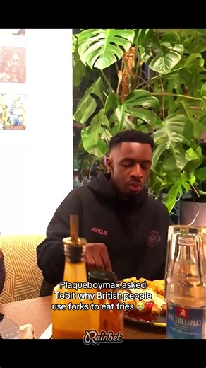 Plaqueboymax asked Tobit why British people use forks to eat fries 😭💔 #plaqueboymax #pbm #2025 #viral #fyp
