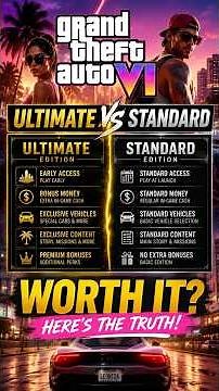 GTA 6 Ultimate Edition vs Standard – Is It REALLY Worth the Extra Money?