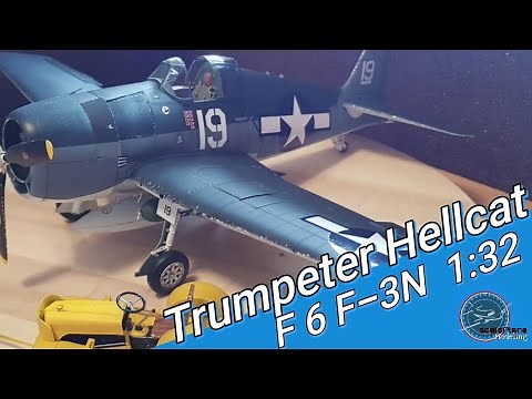 Trumpeter F6f-3 Hellcat 1/32 #airbrushing #trumpeter #modelling