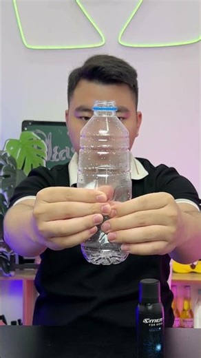 Water Bottle Explosion Hack with Deodorant!