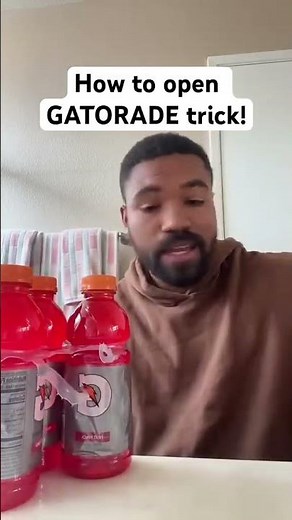How to open GATORADE trick!!! #wow #tip #trick #food
