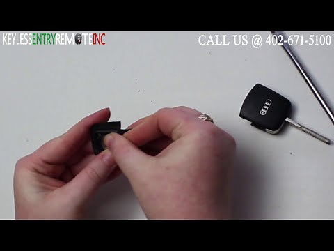 Audi A6 Key Fob Battery Replacement (Switch Blade Key Style) FCC ID: MYT8Z0837231
