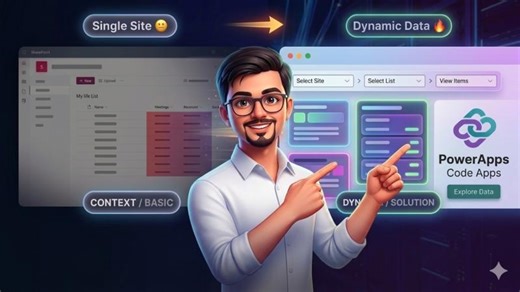 PowerApps Code Apps: Dynamic SharePoint Data Loading ⚡ | Swami N.