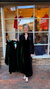 8.9K views · 58 reactions | Helen looks gorgeous in this Jude Connally velvet dress which comes long and short!!! | Ginger Howard Selections | Facebook