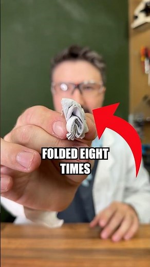 This is a piece of paper folded EIGHT times?!