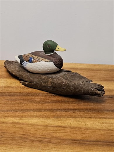 Mallard Drake Duck Decoy on Driftwood Wood Base - Vintage 1980's Artist Painted - 2.25"h X 5.5"w - Artist Signed Dated - (sam Lukas 84) - Etsy