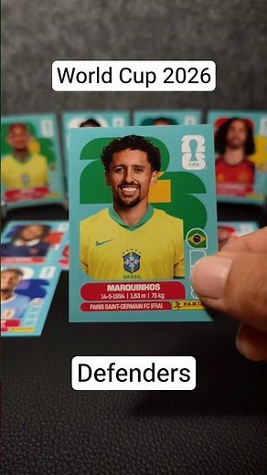 Panini World Cup 2026 Defender Stickers!🛡️⚽