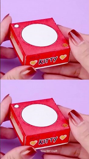 DIY miniature Paper Record Player 💿 🎶 #tonniartandcraft #diy #recordplayer #musicbox #tinydiycraft