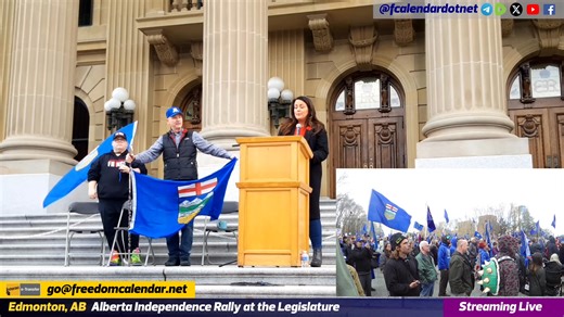 12 reactions | Alberta Independence Rally - October 25, 2025 Tanya Clemens' Speech #IamAlberta #AlbertaIndependence | FreedomCalendar.net | Facebook