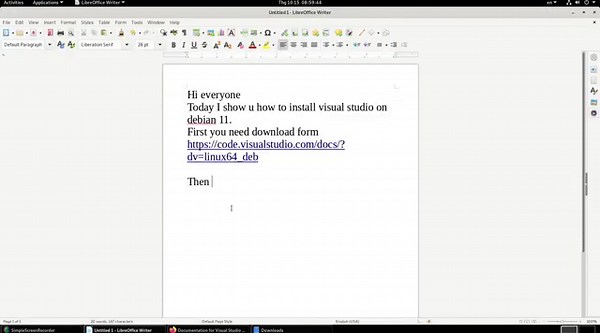 Debian 11: How to install Visual studio on debian