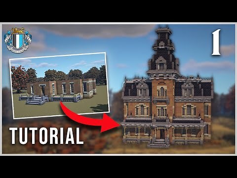Minecraft : Haunted Second Empire Mansion Tutorial - Part 1